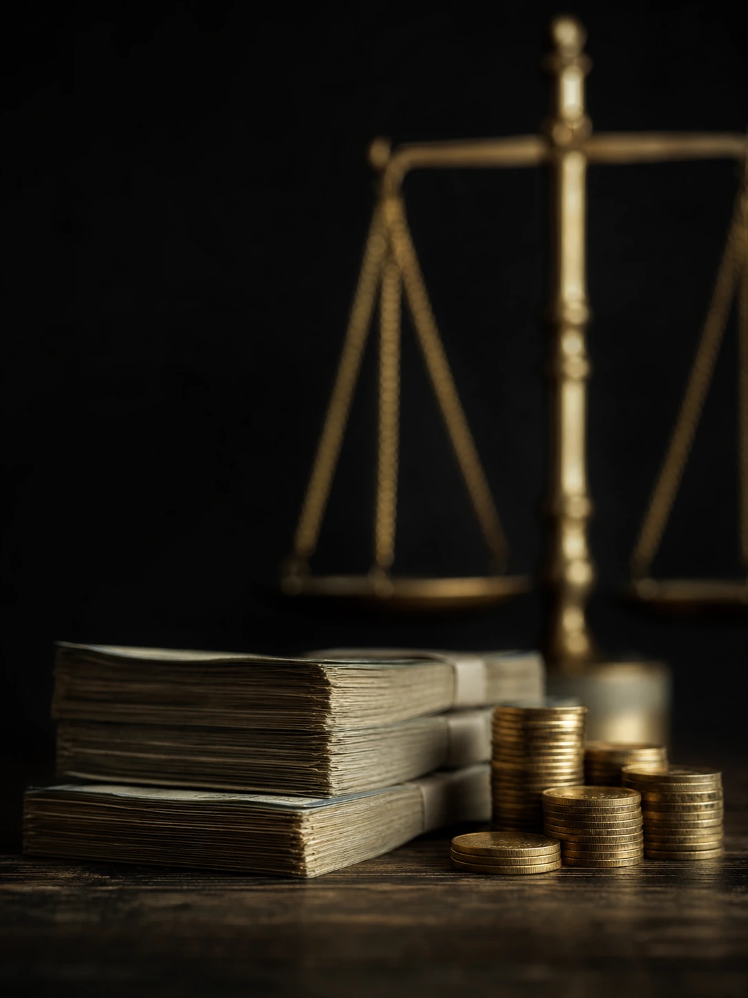 Captação de investimentos: moedas, notas e balança